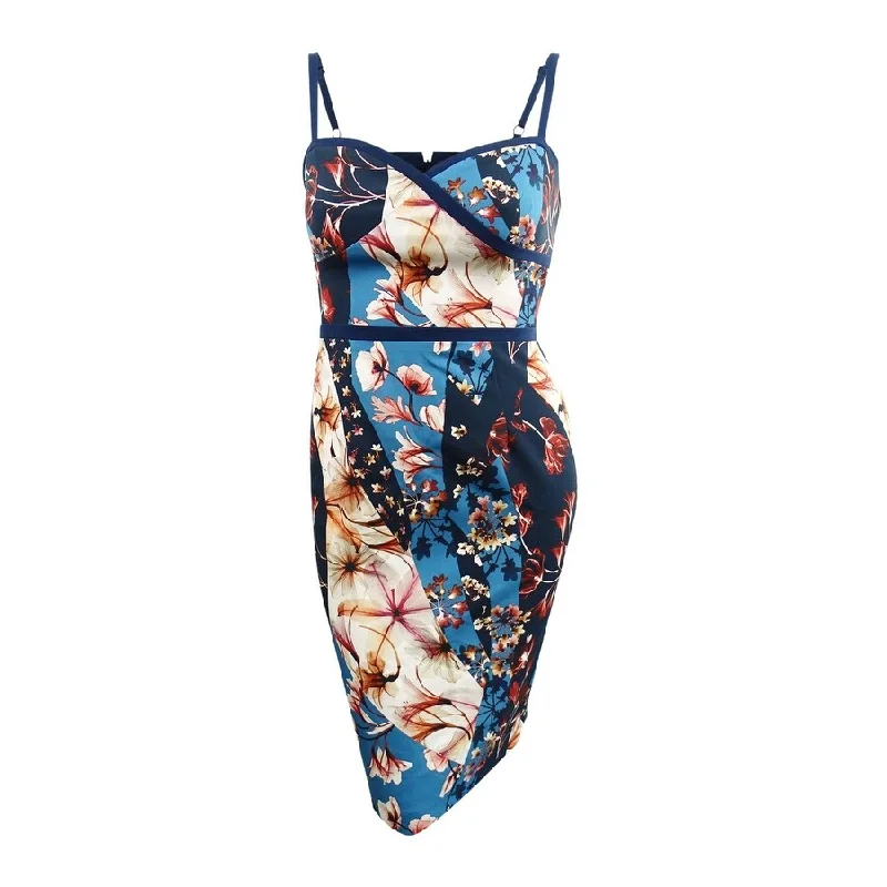 Online Specials chic wrap dressBlack Halo Women's Daria Floral Scuba Dress (12, Secret Melody)