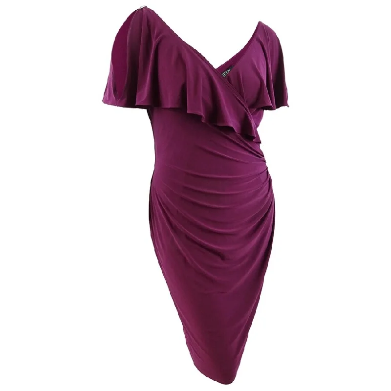 Closeout puff sleeve dressLauren Ralph Lauren Women's Rhinestone-Pin Ruffled Jersey Dress Closeout puff sleeve dressLauren Ralph Lauren Women's Rhinestone-Pin Ruffled Jersey Dress
