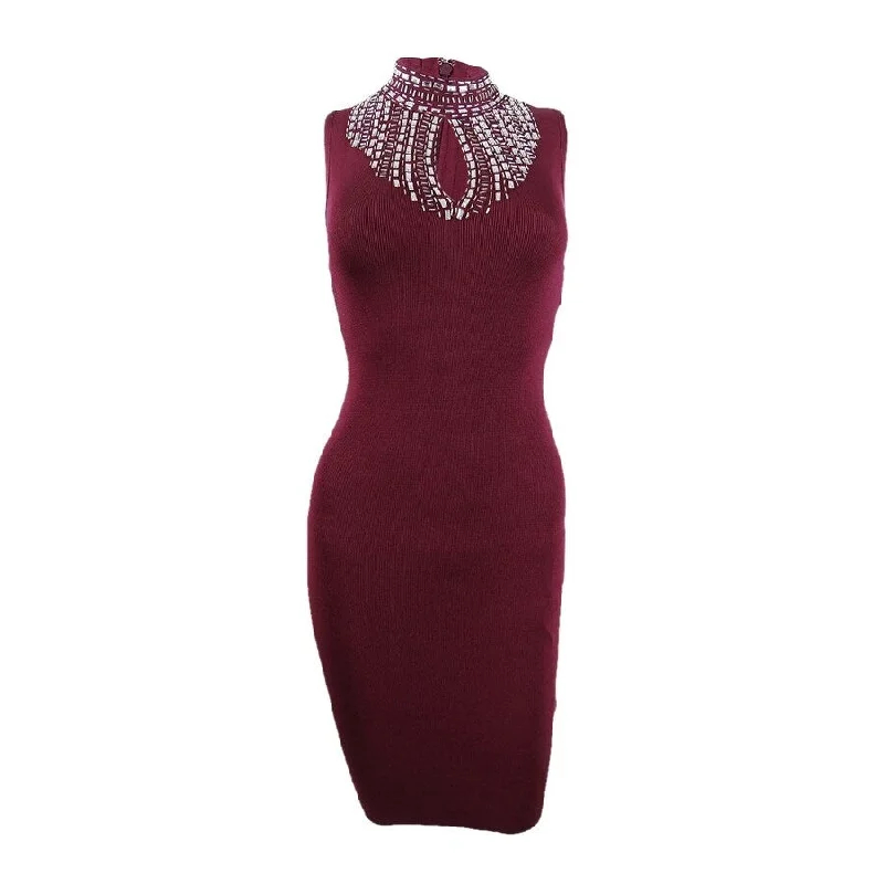 Super Bargain flowy maxi dressMarciano Women's Sleeveless Embellished Bodycon Dress