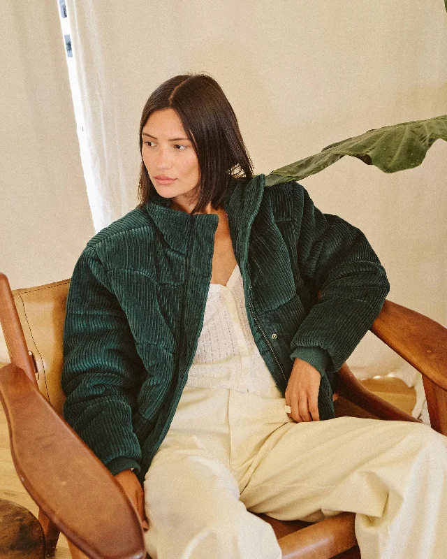 Price Cut Eezeh Corduroy Puffer Jacket - Ponderosa Pine