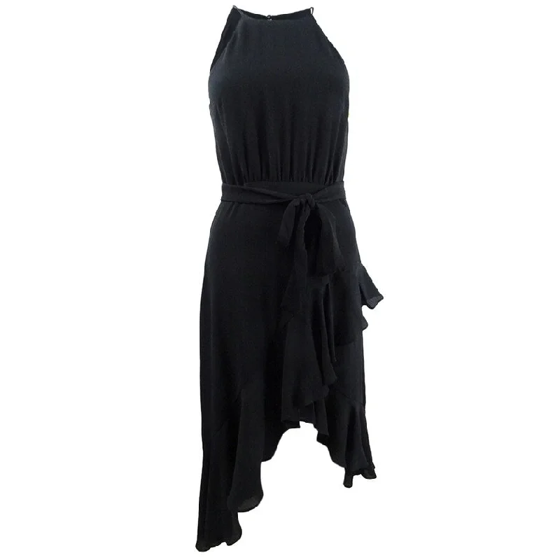 Hot Deal elegant dressCeCe Women's Cascading Ruffle Halter Dress