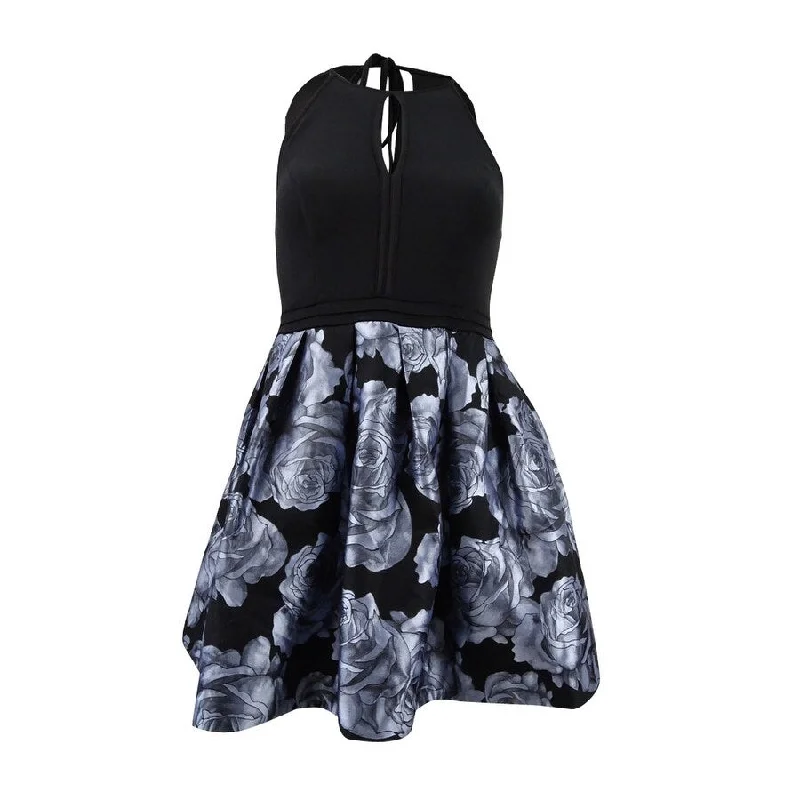 Great Deals lace dressX By Xscape Women's Floral-Print Fit & Flare Dress (4, Black/Grey) Great Deals lace dressX By Xscape Women's Floral-Print Fit & Flare Dress (4, Black/Grey)