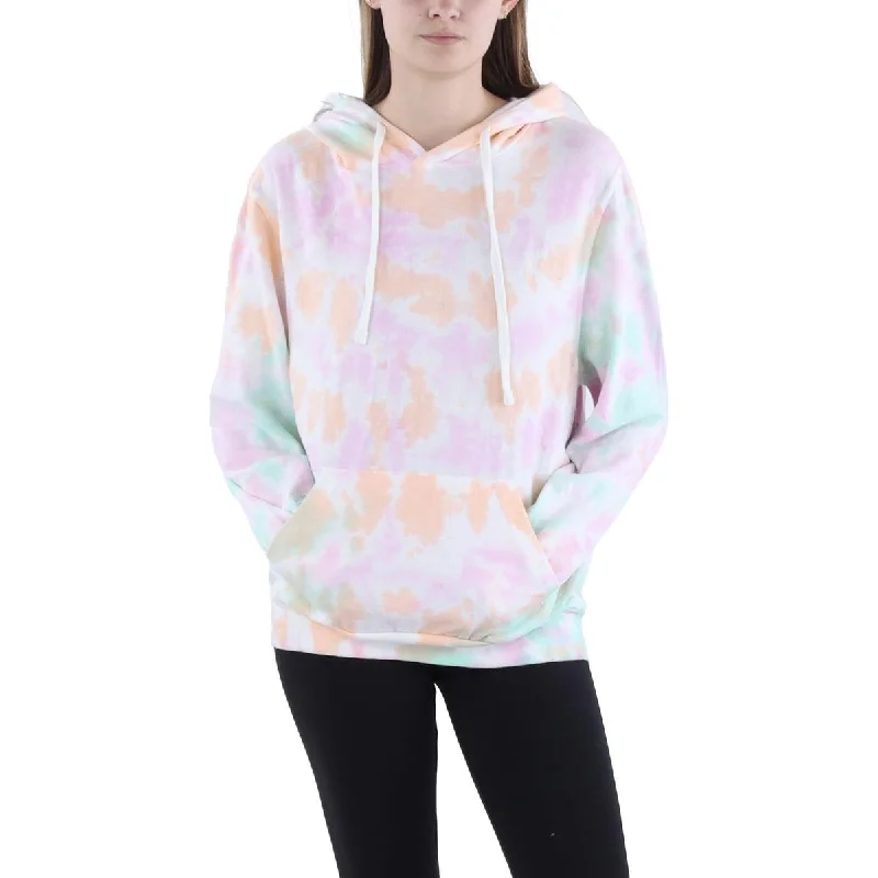 Discount Extravaganza Surf & Swim Co Womens Tie Dye Long Sleeve Hooded Sweatshirt