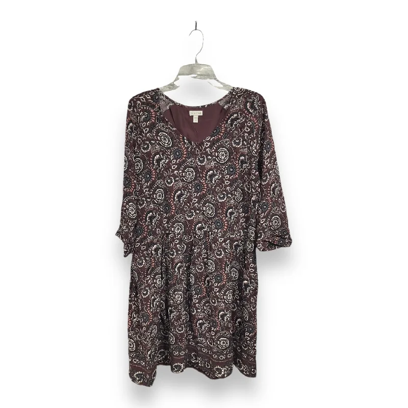 Great Deals winter dressDress Casual Midi By Garnet Hill In Purple, Size: L