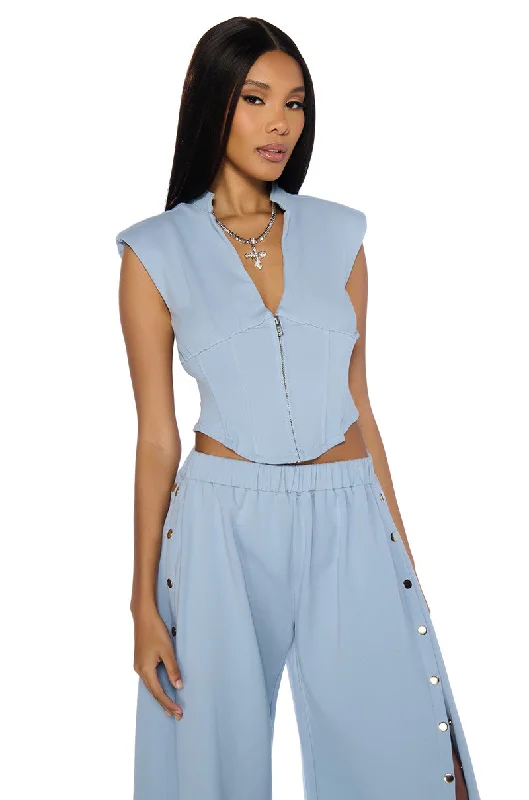 Discount Deals LONDYN SLEEVELESS ZIP UP SWEATSHIRT
